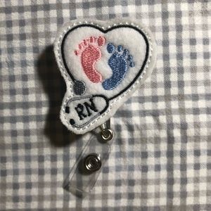 Labor & delivery badge reel